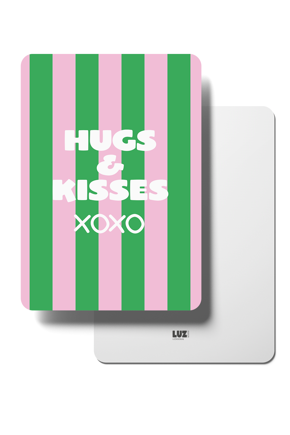Kaart Hugs & Kisses XOXO