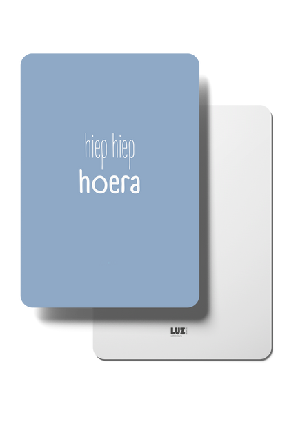Minikaart Hiep Hiep Hoera