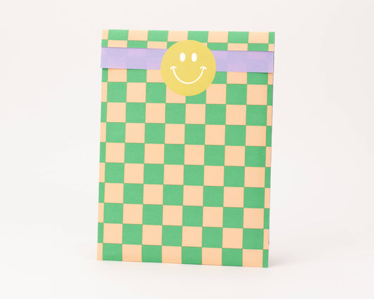 Cadeauzakje schaakbord (groen)