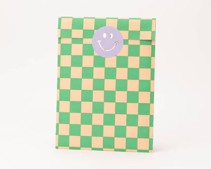 Cadeauzakje schaakbord (groen)