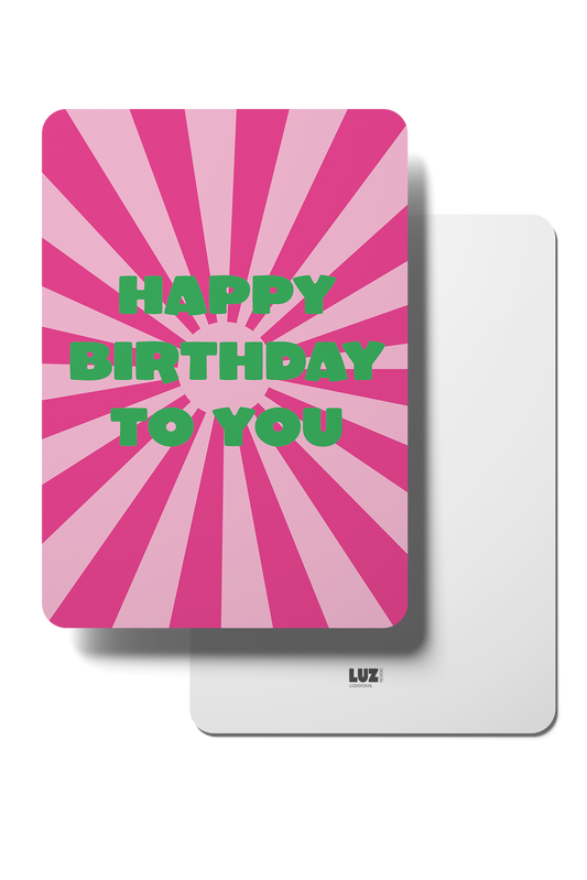 Kaart Happy birthday to you